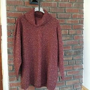 Burgundy  Plus Size Sweater